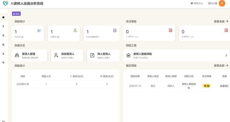 AI房树人绘画分析系统